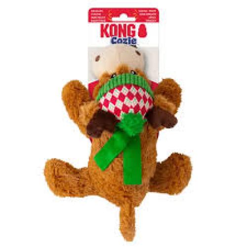 KONG Holiday Cozie Reindeer Dog Toy Brown, 1ea/MD