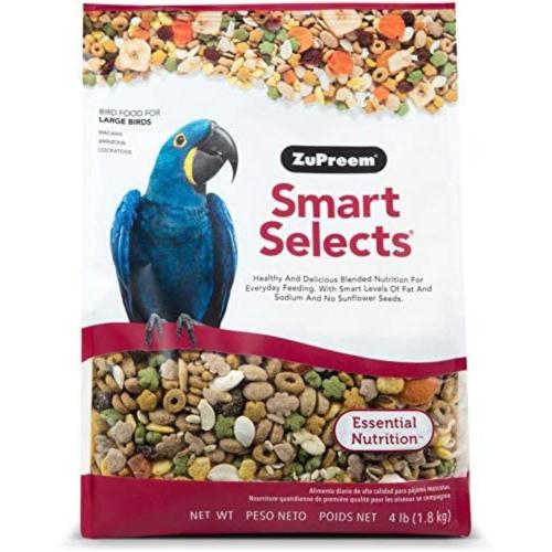 ZuPreem Smart Selects Bird Food Macaws, 1ea/4 lb ZuPreem Smart Selects Bird Food Macaws, 1ea/4 lb