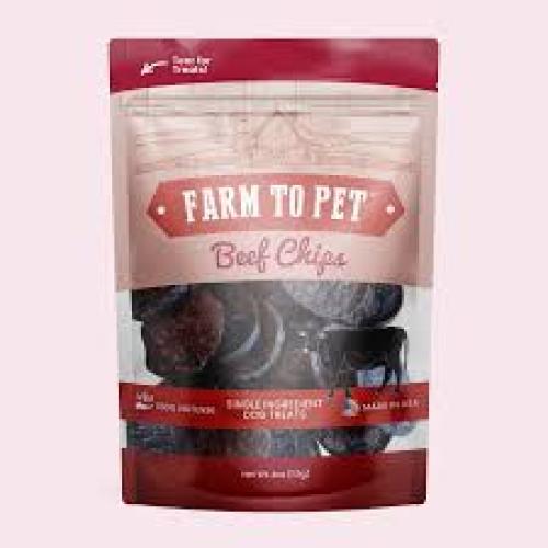 Farm to Pet Beef Chips Dog Treats 12 oz