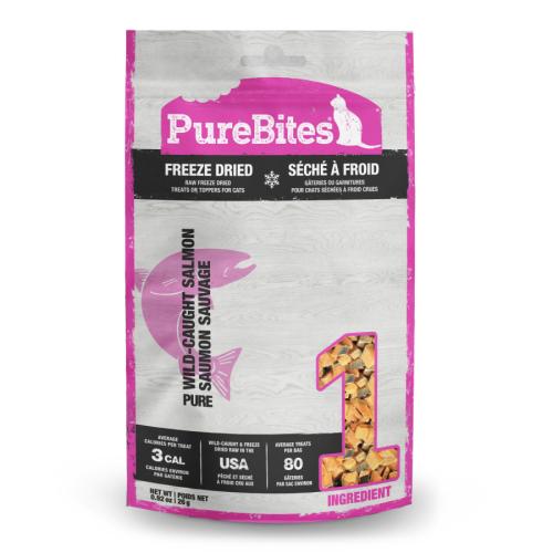 PureBites Salmon Freeze Dried Cat Treats, 0.92Oz