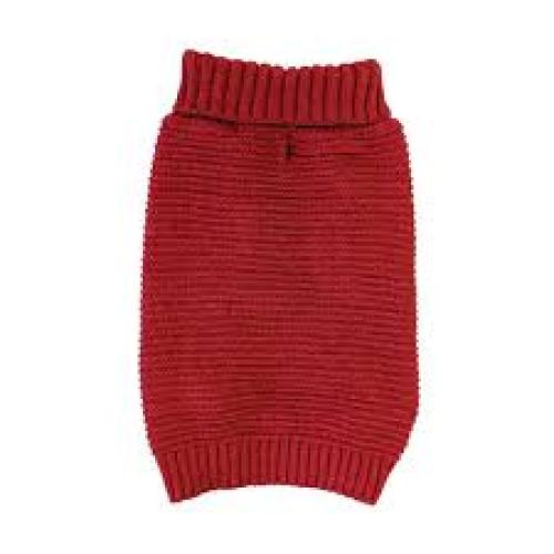 Fashion Pet Chenille Sweater Red MD