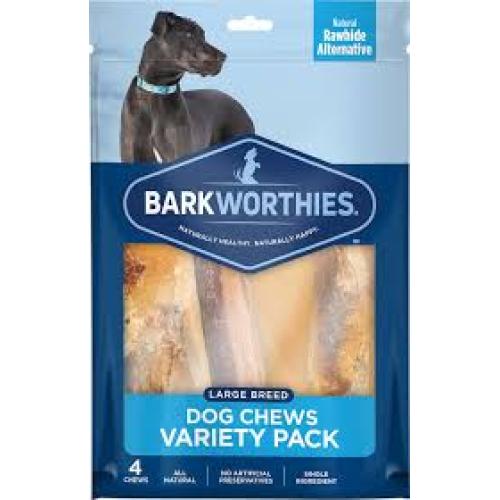 Barkworthies Variety Pack LG Breed 4pc