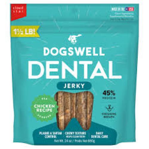 Dogswell Dental Chicken Jerky 12 oz