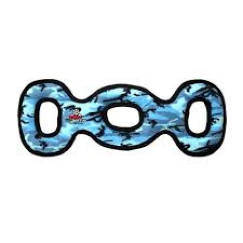 Tuffy Ultimate 3WayTug Durable Dog Toy Blue Camo