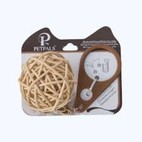 PetPals Wicker Cat Toy Ball