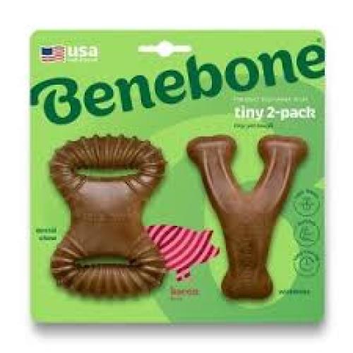 Benebone 2pk Dental Chew/Wishbone Bacon Tiny