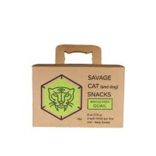Savage Pet Frozen Whole Quail 2- Pack  6 oz