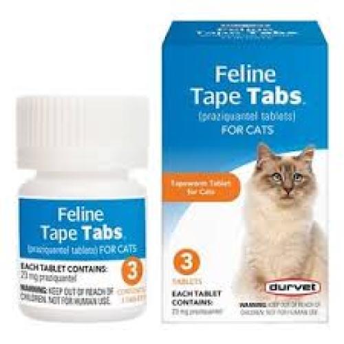 Durvet Feline Tapeworm Tabs, 3 Tablets