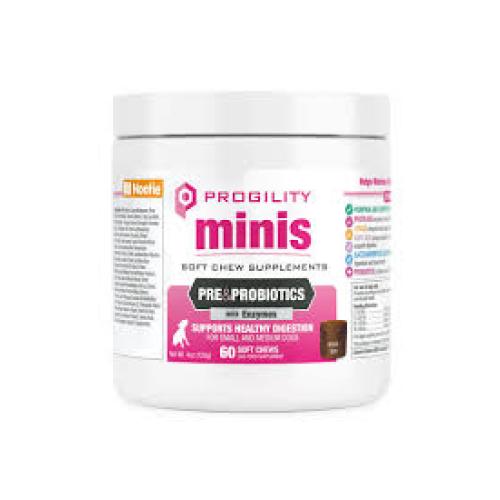 Nootie Progility MINIS PRE & PROBIOTIC Soft Chews 60 ct