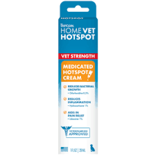 TropiClean HomeVet Medicated Hot Spot Cream 1ea/1 oz