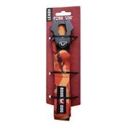 Boss Dog Tactical Orange Camo Dog Leash 4ft