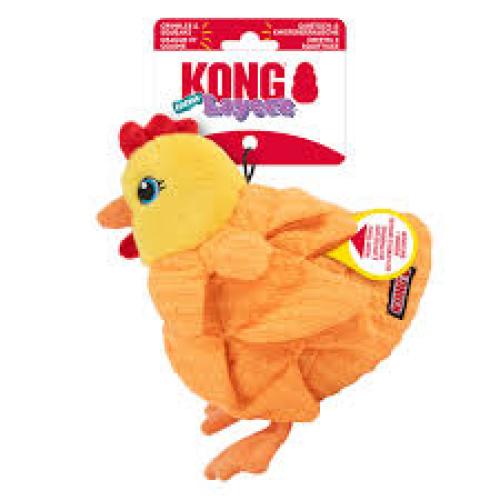 KONG Layerz Forage Dog Toy Hen, 1ea/MD