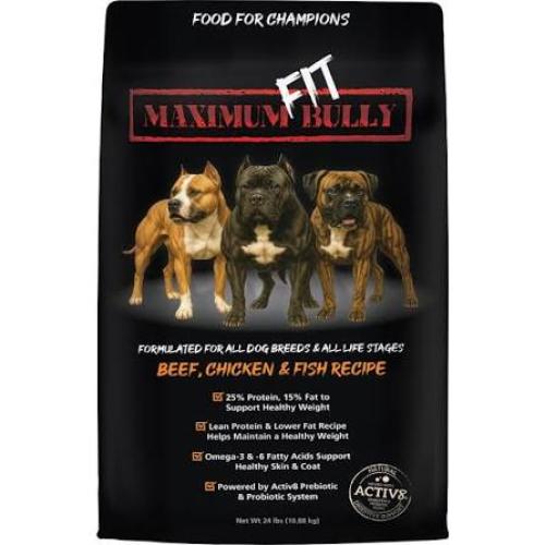 Maximum Fit Bully Dry Dog Food 24Lb