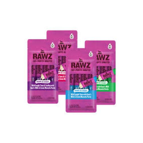 RAWZ Lickable Treat Tuna, Goat Milk, Mussel 4ct