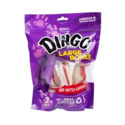 DINGO Large Bones Value Bag 3 pk, 9.5 oz