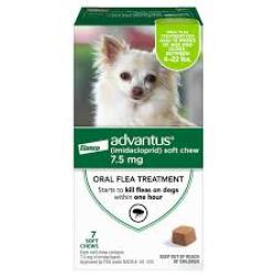 Elanco Advantus Chewable Flea Treatment for Dogs 7ct, 1ea/SM Dogs (4-22 Lbs)