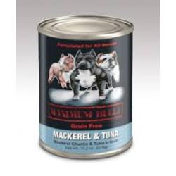 Maximum Bully Mackerel Chunks in Tuna Broth 13.2-oz, Wet Dog Food