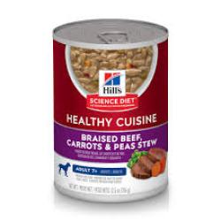 Hill's Science Diet Adult Healthy Cuisine Braised Beef, Carrots & Peas Stew Dog Food 12.5 oz