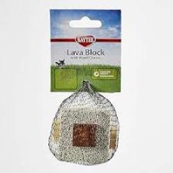 Kaytee Lava Block Chew Toy,2.5 Inches x 2.5 Inches x 5 Inches