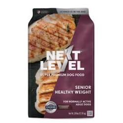 Next Level Super Premium Pet Food Senior Healthy Weight Dry Dog Food, 28 lb bag