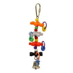 A & E Cages Happy Beaks Tiny Rings & Stars Bird Toy 1ea/One Size
