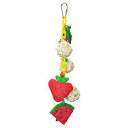 A & E Cages Happy Beaks Fruit & Vegetables on Chain Bird Toy 1ea/One Size