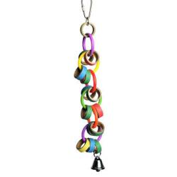 A & E Cages Made in America Bagels and Bell Bird Toy