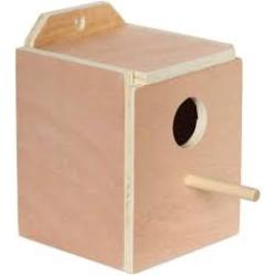 Happy Beaks Parakeet Nest Box  7''X6.87''X8.5''