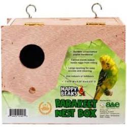 Happy Beaks Parakeet Nest Box 7.875W''X6.25''HX86.375D''