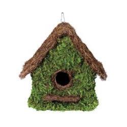 Galapagos Maison Woven Birdhouse Fresh Green, 11Inx12 in