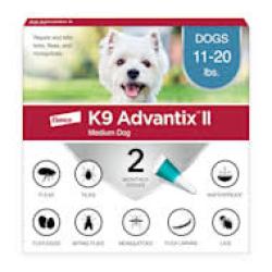Elanco K9 Advantix II Topical Flea, Tick & Mosquito Treatment & Prevention for Dogs 2-Month Supply