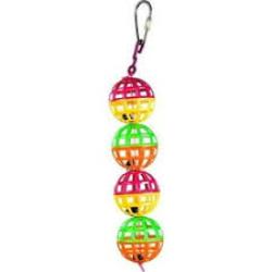 A & E Cages Happy Beaks Jingle Lattice Balls Toy 1ea/1.5In X 1.5I