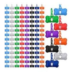 Bag Dispenser with 15 Bags Asst. Colors