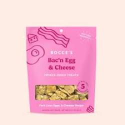 Bocce's Bakery Bac'N Egg & Cheese High-Protein Freeze-Dried Dog & Cat Treats, 3-oz bag