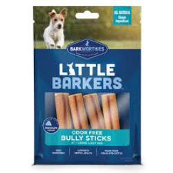 Barkworthies Little Barkers Odor Free Bully Sticks 4 oz