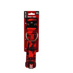 Boss Dog Tactical Collar Red Camo - XL