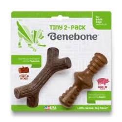Benebone 2pk Maplestick/Zaggle Bacon Tiny