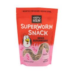 Happy Hen Superworm Snack Chicken Treats 6  oz