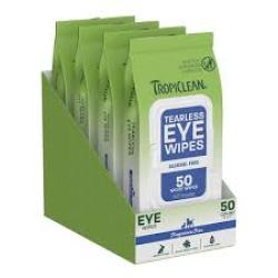 Tropiclean Tearless Eye Wipes 50ct