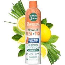 TropiClean Natural Flea & Tick Easy Mist Spray for Dogs 1ea/14 oz