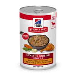 ADULT 7+ Healthy Cuisine Roasted Chicken, Carrots, & Spinach Stew Stew