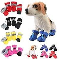 Assorted Size/Color Pet Dog Shoes Sizes 3-7