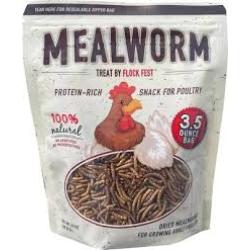 Flock Fest Dried Mealworms 3.5oz