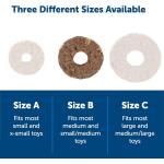 PetSafe Busy Buddy Natural Rawhide Rings