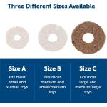 PetSafe Busy Buddy Natural Rawhide Rings