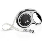 Flexi New Comfort Retractable Tape Dog Leash Grey