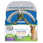 Four Paws Heavy Weight Grey Tie Out Cable