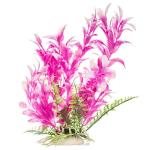 Aquatop Bacopa Aquarium Plant with Weighted Base Pink & White 9in