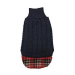 Fashion Pet UnTucked cable Sweater Navy MD