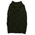 Fashion Pet Twisted Cable Sweater Forest XL